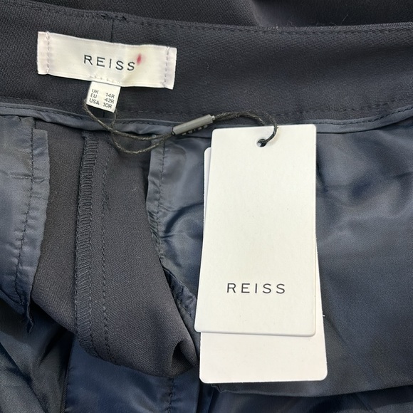 NWT Reiss Joanne Slim Navy Blue Trouser Pants Size 10 Regular - Picture 11 of 13